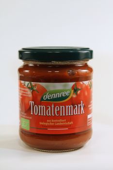 DENNREE Tomatenmark, 22% Trockenmasse, 200 gr Glas