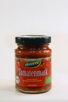 DENNREE Tomatenmark, 22% Trockenmasse, 100 gr Glas