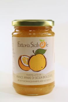 FATTORIA SICILSOLE Bitterorangen Marmelade, 370 gr Glas