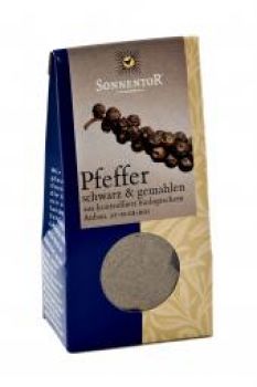 SONNENTOR Pfeffer schwarz gemahlen 35 g