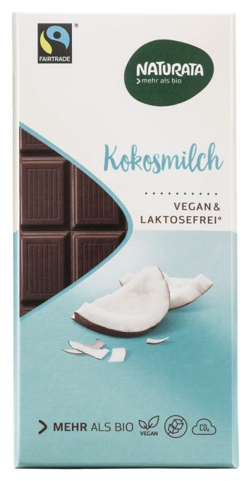 NATURATA Schokolade Cocos pur mit Kokosblütenzucker 100g