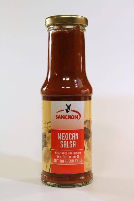 SANCHON Grillsauce Mexican Salsa -mit Jalapeno-Chili, 220 ml Flasche
