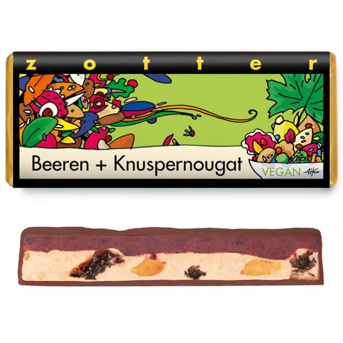 ZOTTER Beeren und Knuspernougat 70g