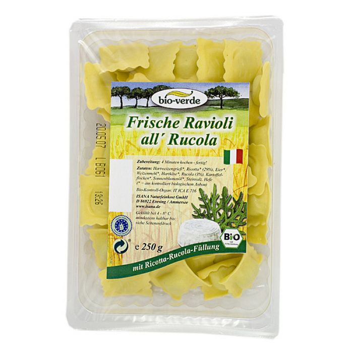 BIO VERDE Ravioli all rucola 250 g