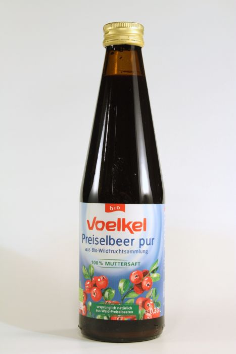 VOELKEL  Preiselbeersaft 100% direkt 0,33 l