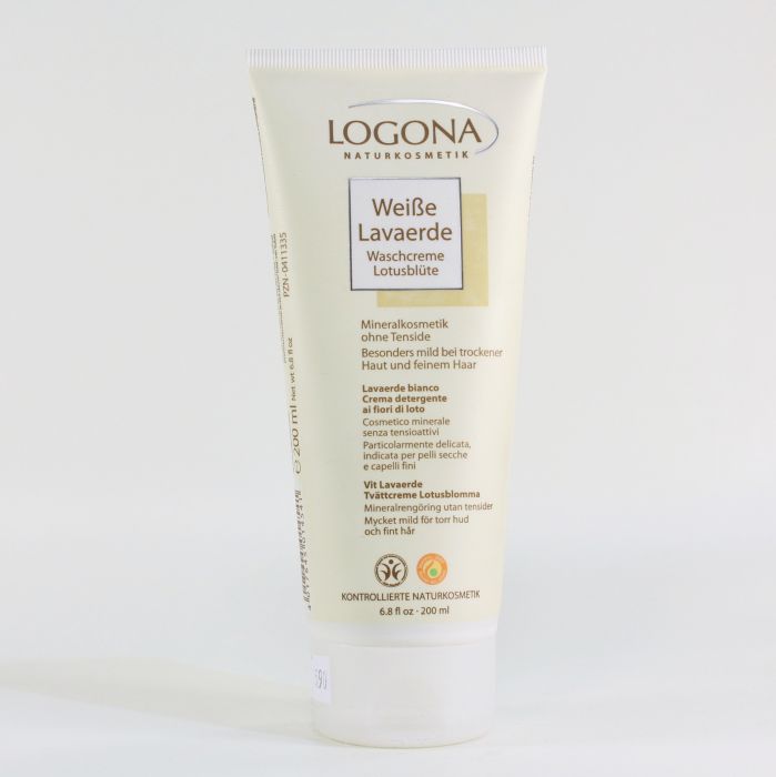 LOGONA Weiße Lavaerde-Waschcreme 200 ml