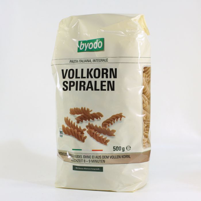 BYODO Spiralen Vollkorn 500 g