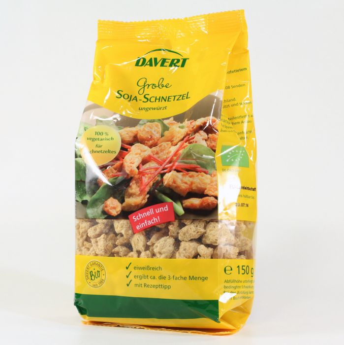 DAVERT Grobe Soja-Schnetzel 150 g