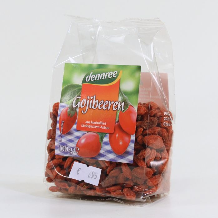 DENNREE Goji-Beeren getrocknet, 100 gr Packung