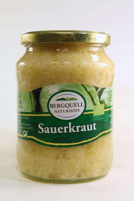 BERGQUELL Sauerkraut, 680 gr Glas (650gr)