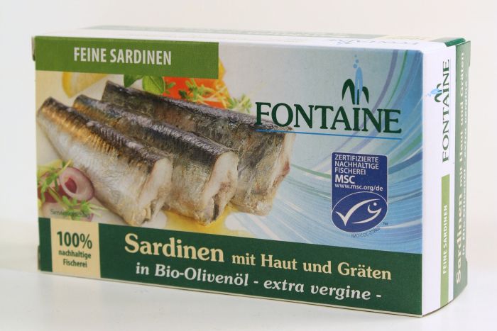 FONTAINE Sardinen mit Haut&Gräten 120 g
