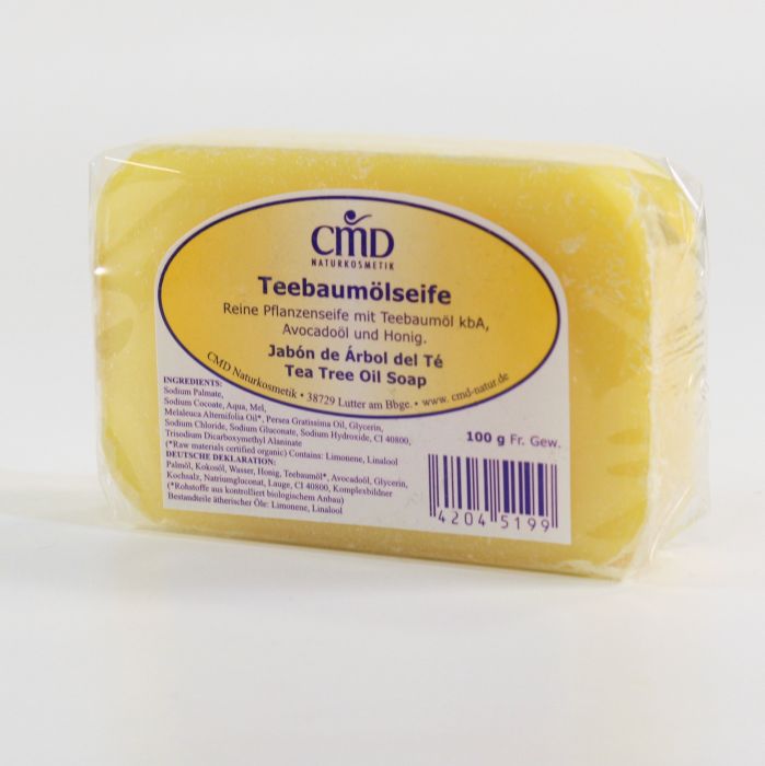 CMD Seife mit Avocado, Honig und Teebaumöl aus kbA, 100 gr Stück