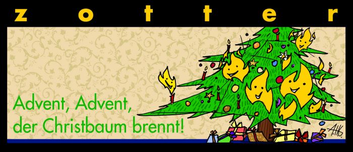 ZOTTER “Advent, Advent, der Christbaum brennt” Gebrannte Mandeln