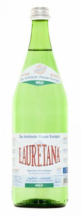 LAURETANA mild 1 l Glasflasche