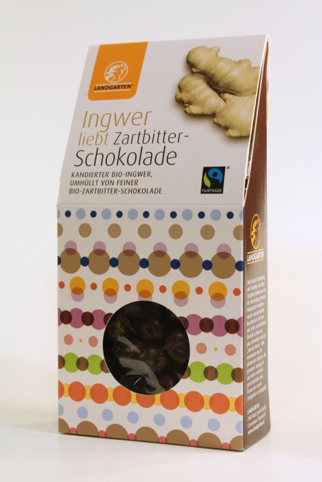 LANDGARTEN NASCHFRÜCHTE Ingwer Zartbitter-Schoko 110 g