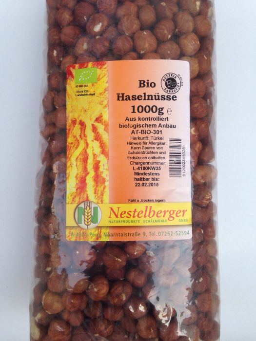NESTELBERGER Haselnüsse ganz 1 kg