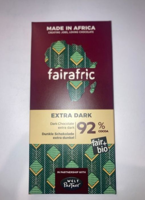 FAIRAFRIC Zartbitterschokolade 92% extra dark 80g