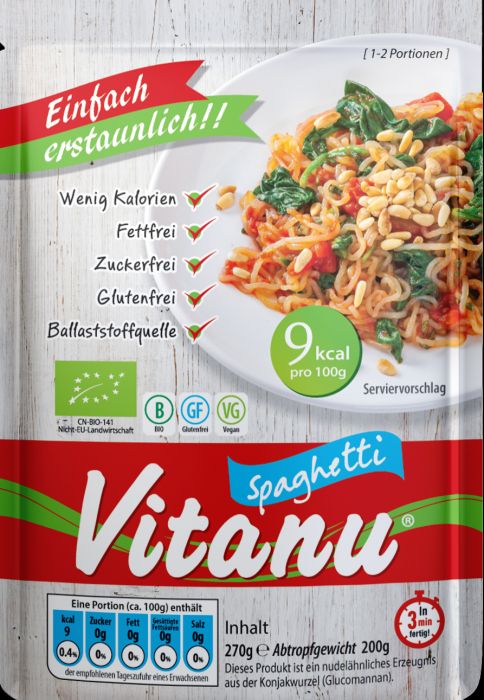 BIO Spaghetti aus der Konjakwurzel 270g