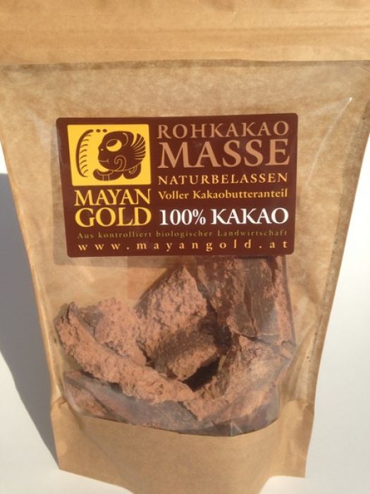 MAYAN Gold Rohkakaomasse 200g
