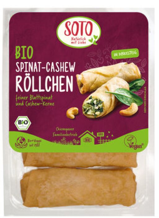 SOTO Spinat Cashew Röllchen 4 Stk 200g